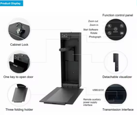 2025 Usine Directe Vente Chaude HD Pliable En Alliage D'aluminium LED Lumière Visualiseur A4 Taille Document Scanner Caméra Audio Présentateur