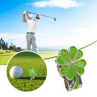 Marqueur de balle de golf en métal avec clip magnétique vierge pour chapeau, pour hommes et femmes golfeurs - Amovible et facile à fixer