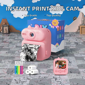 Gleeglee Kids <b>Camera</b> Instant Print 1080P 2.0" Screen Plastic Body Portable Toy for 3-10 Year Olds Girls Boys <b>Pink</b> Cat Christmas - Product Image 2