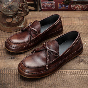 Mocasines de boda de negocios informales de cuero personalizados de alta calidad para hombres con un diseño elegante - Product Image 1