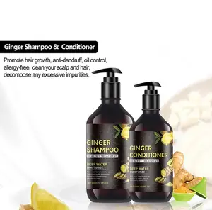 Hoge Kwaliteit Anti Jeuk Haar Gember Shampoo Haaruitval En Conditioner Sulfaat Gratis Set Van 2
