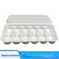 Boîte d'emballage biodégradable en fibre de pulpe de bagasse pressée à sec pour café, thé et produits agricoles