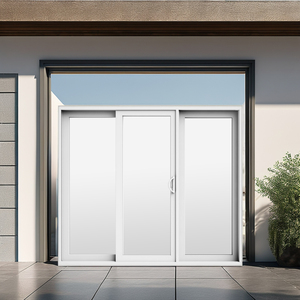 Tùy chỉnh hiện đại pháp thiết kế nhựa PVC cửa trượt hồ sơ căn hộ đa-loại PVC Glass Patio cửa trượt sợi thủy tinh - Product Image 6