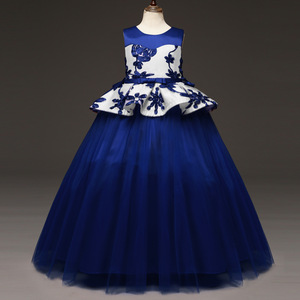 Ropa Infantil de China, Vestido de Encaje para Bebé, Diseño de Fábrica, Vestido Largo de Verano con Flores para Bebé, Estilo Tutú - Product Image 2