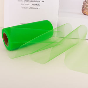 100 פוליאסטר צבעוני טול בד רול טריקו טול רול לחתונה שמלת שולחן חצאית - Product Image 4