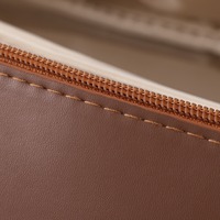 Sac de Cosmétiques Portable en Cuir PU Imperméable de Haute Qualité OEM Sac de Maquillage de Luxe de Voyage Trousse de Toilette pour Femmes