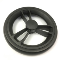 Roue de poussette pour bébé de 7 pouces en mousse EVA avec frein en plastique pour poussette