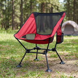 Sillas Plegables de Aluminio Ligeras y Portátiles, Sillas de Playa para Camping con Bolsillos para Senderismo - Product Image 1