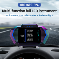 2026 WiiYii Digitales Renn-Tachometer OBD2 HUD Head-up-Display P24 mit 13 Sprachsystemen & Reibungsloser Reaktion für Alle Fahrzeuge