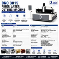 Machine de découpe laser à fibre CNC 3 axes économique 1500W Marque CM Refroidissement par eau pour la découpe de tôles en acier inoxydable