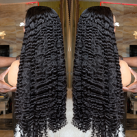 Perruque Lace Front HD 40 pouces en Cheveux Naturels Vietnamiens Bouclés Birmans, Sans Colle, Vente en Gros, Densité 250%, Longue et Bouclée 13x6