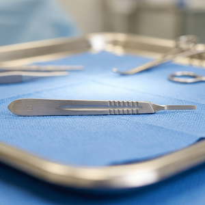 Lames de scalpel manuel chirurgical réutilisables MayoMed, best-seller, de haute qualité, en acier inoxydable allemand épaissi, n° 4 CE ISO - Product Image 3
