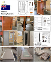 Kit de quincaillerie pour porte de grange en bois CBMmart avec système de rail pour porte pliante, design moderne