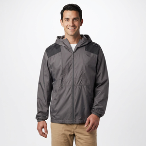 Stylish <b>Plus</b> <b>Size</b> Men's Winter Windbreaker <b>Jacket</b> Waterproof Hip Hop Style with Hood Made of Canvas Fabric for <b>Rain</b> Weather - Product Image 1