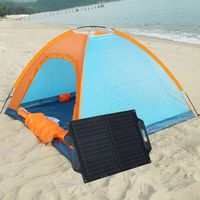 Chargeur solaire pliable 50W avec double port USB Panneau solaire intégré mono résistant aux intempéries
