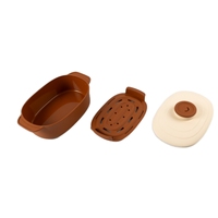 Panier vapeur en silicone sans BPA avec poignée, antiadhésif, pour micro-ondes, pour cuisson vapeur des aliments, légumes, œufs, raviolis, passoires et égouttoirs
