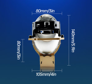 ไฟหน้าเลนส์โปรเจคเตอร์ LED ขนาดเล็ก3นิ้วใหม่สำหรับรถยนต์รถยนต์สูง12V 6000K CANbus BMW Honda Ford <span class=keywords><strong>Audi</strong></span> Corolla Camry Volvo <span class=keywords><strong>Audi</strong></span> A4 <span class=keywords><strong>Audi</strong></span> - Product Image 4