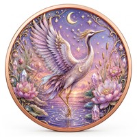 Pièce de monnaie en cuivre pur 999 de 5 oz, série relief 3D UV animale, édition collector colorée
