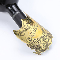 Étiquettes personnalisées de luxe écologiques imperméables pour flacons de cosmétiques et de parfums, autocollants en aluminium métallique brillant adhésifs