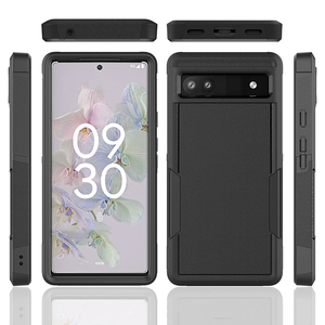 Armure antichoc cadre en Silicone liquide mat protection à 360 degrés pour Google Pixel 7 <span class=keywords><strong>coque</strong></span> de téléphone Pc + Tpu robuste - Product Image 2
