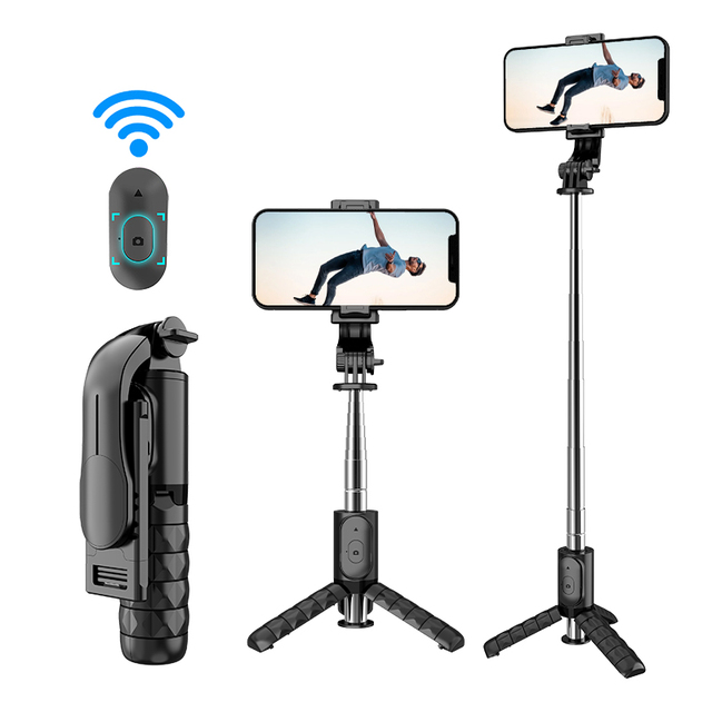 CYKE Mini Hot Sale Selfie Stick Tripod Led Light Phone Wireless Handheld With Remo Selfie Stick Stand Q11