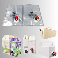 Sac BIB pour café avec boîte extérieure de transport, bec verseur aseptique jetable, matériau VMPET/PA/PE+PE