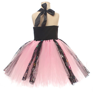 Vestito Tutu <span class=keywords><strong>Gatto</strong></span> Rosa e Nero per Bambine, Costume di Halloween, Outfit di Compleanno per Bambini a Tema Gattino con Orecchie, Papillon e <span class=keywords><strong>Coda</strong></span> - Product Image 5