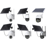 Caméra CCTV extérieure solaire haute définition à détection de mouvement PTZ, meilleure caméra CCTV solaire 4G Wifi intelligente avec vision nocturne