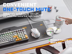 Microfono a Condensatore RGB AM6 Type-C con Monitoraggio e Cancellazione del Rumore, Microfono Cablato per Gaming PC e Registrazione - Product Image 5