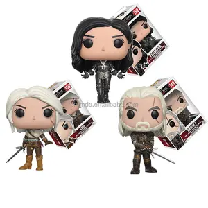 Sromda toptan Funkos POP Witcher Action Figure 149 Geralt 150 Ciri POP oyunları koleksiyon oyuncak