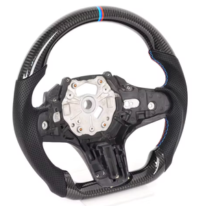 Volant sport en fibre de carbone M Sport <span class=keywords><strong>pour</strong></span> BMW M3 Série 3 G20 G21 G28 Série 4 G22 G29 G80 G Chassis, en stock aux États-Unis - Product Image 4