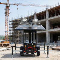 Caméras de surveillance solaires pour chantiers de construction, remorques de sécurité