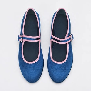 <span class=keywords><strong>Scarpe</strong></span> Mary Jane in <span class=keywords><strong>Velluto</strong></span> con Fibbia per <span class=keywords><strong>Donna</strong></span>, Nuovo Stile Casual Elegante con Punta Tonda e Tomaia Bassa, Colori Personalizzabili - Product Image 2