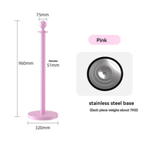 Poteau de guidage en acier inoxydable or rose, protection IP67, résistance aux chocs M55, ruban rose, pour salons de beauté et spas