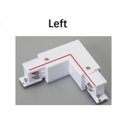 Connecteur en L 4 fils 3 circuits noir et blanc 90° °   Connecteur de rail en forme de L pour accessoires de rail d'éclairage LED