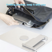 Support iPad SIBOLAN élégant en aluminium avec connexion magnétique, inclinaison à angle complet et rotation à 180 degrés pour utilisation en mode paysage/portrait
