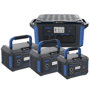 Alimentatore a Batteria per Campeggio Pannelli Solari 1000W Stazione di Alimentazione Portatile Batteria agli Ioni di Litio Onda Sinusoidale Pura Torcia Auto - Product Image 6