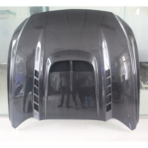 Modificación de coche 2014-2017, mejora del parachoques delantero, capó de fibra de carbono, protección del capó del motor para Ford Mustang - Product Image 1