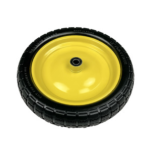 Cheng Jin Vehicles 13-inch Polyurethane Foam Wheel Yellow Quiet Wear Resistant <b>Tool</b> <b>Cart</b> Caster - Product Image 1