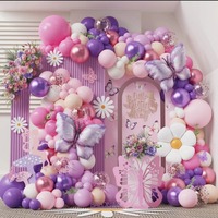 Kit d'arche de guirlande de ballons en latex rose écologique en gros pour Halloween, baby shower, anniversaire, fête de mariage