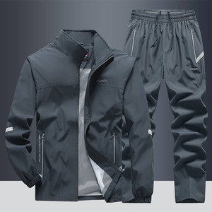 2025 randonnée en plein air vêtements de sport hommes ensembles de course <span class=keywords><strong>Jogging</strong></span> sport veste + pantalon survêtement étudiant basket vêtements d'entraînement - Product Image 3