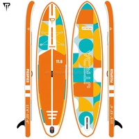 JTRDA Planche de paddle gonflable tout usage de 11,6 pieds, haute qualité, technologie Drop Stitch, capacité 150 kg, garantie 3 ans