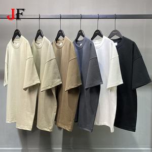 Camiseta de Manga Corta para Hombre, Cuello Redondo, Tejido de Punto, 100% Algodón, 385 GSM, Gruesa, Talla Grande, Venta al Por Mayor - Product Image 1
