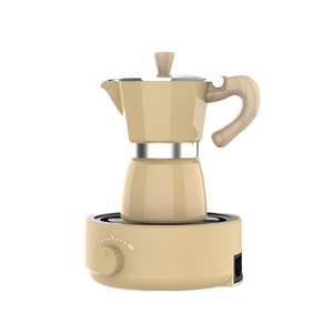 110v 220v Classique Style Italien Moka Pot Simple Valve <span class=keywords><strong>Petite</strong></span> <span class=keywords><strong>Cafetière</strong></span> En Métal avec Ensemble Brassé À La Main pour Un Usage Domestique - Product Image 2
