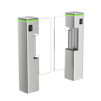 Barrière pivotante de luxe pour salle de sport avec lecteur de code QR, système de sécurité à reconnaissance faciale, anti-collision, fonctionnement bidirectionnel, garantie 3 ans