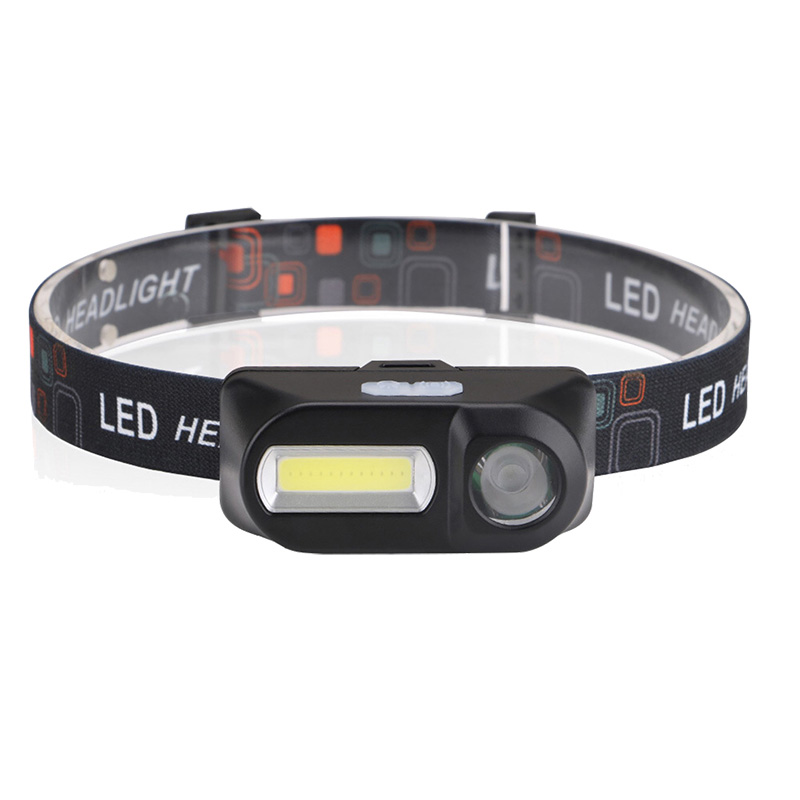 Датчик движения фары 6 режимов Отдых LED Head Lamp 1*18650 аккумуляторная батарея LED XPE + COB лампы литий-ионный 10w