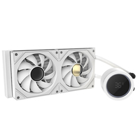 Refroidisseur d'eau pour CPU AIO 240, noir, avec tête miroir Infinity, ventilateur ARGB annulaire, 280W TDP, capuchon rotatif, roulement en céramique, pour boîtier d'ordinateur