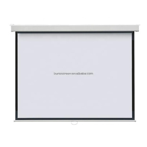 Caja cuadrada baja con sistema de bloqueo de pantalla manual pantallas de vídeo para proyectores 120" 4:3 - Product Image 3