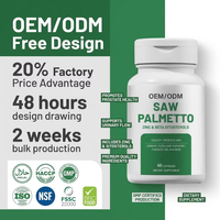 Complément Naturel de Palmier Nain (Saw Palmetto) OEM/ODM : Soutient la Santé de la Prostate, le Flux Urinaire, le Zinc, les Bêta-Sitostérols – Vitalité et Santé Masculine Adulte