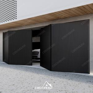Puerta de Garaje de Lujo Empotrada, Moderna, Oculta, de Aluminio, Sistema de Puerta de Garaje Minimalista para Villa - Product Image 4